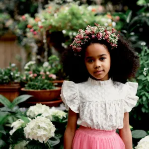 zenaya flower crown - pink peonies